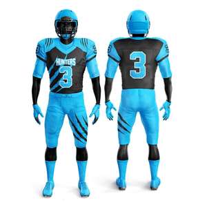 Uniformes de football américain unisexes de haute qualité respirants à manches courtes Tailles jeunes et grandes jusqu'à XL Ensembles de sport d'été - Product Image 4