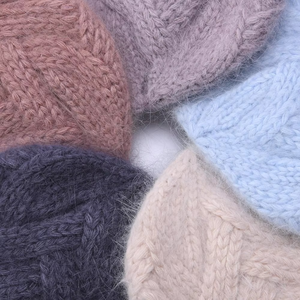 Gorros de calavera de invierno de Color sólido suave con diseño de puños para uso al aire libre de negocios Unisex transpirable impermeable 100% Acrílico - Product Image 5