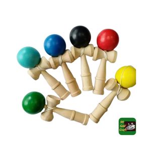 Kendama ไม้ไผ่ของเล่นเด็กอนุบาลญี่ปุ่นเพื่อการศึกษาแบบดั้งเดิมเกมมาตรฐาน kendama กองไม้ของเล่นสมดุล - Product Image 6