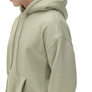 OEM Logo personnalisé unisexe broderie coton polaire imprimé hommes pull-over plaine polaire sweat à capuche - Product Image 6