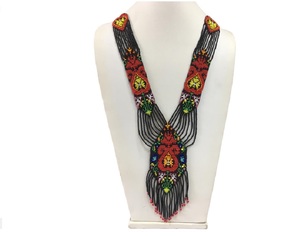 Venta al por mayor nueva moda de calidad superior collar de acero inoxidable hecho a mano cuentas de cristal perlas encantadoramente encantador pulsera de cuentas - Product Image 5