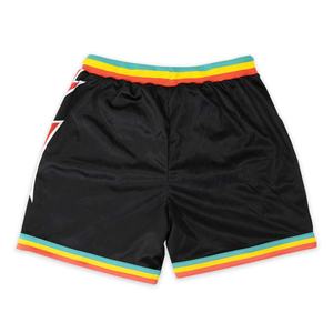 Shorts en maille respirants et à séchage rapide, de haute qualité, personnalisés, écologiques, pour le streetwear, avec logo personnalisé, motif de couture de 5 pouces - Product Image 2