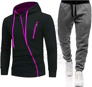 ชุดวอร์มผ้าโพลีเอสเตอร์ XL แบบออกแบบได้ตามต้องการชุดออกกำลังกายแบบลำลองสำหรับฤดูหนาว - Product Image 2