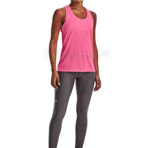 Camiseta sin Mangas de Alta Calidad para Mujer, Ropa Deportiva para Gimnasio, Personalizable con Logotipo Frontal, 100% Algodón, Secado Rápido - Product Image 5