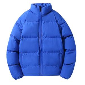 Custom logo 2023 Winter Men Loose Zipper Down <b>Coat</b> Cotton Padded Hooded Waterproof Feather Warm <b>Heated</b> Jacket 2025 Winter - Product Image 2
