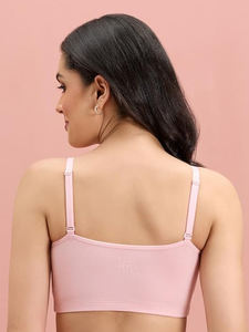 Por encargo 100% algodón rosa color señoras acolchado sujetador mejor precio Bangladesh - Product Image 3