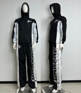 Conjunto Deportivo Personalizado 100% Algodón |   Conjunto de Chaqueta y Pantalones con Cierre, Casual, Ligero, Cortavientos, Transpirable, Chándal Cortavientos para Hombre - Product Image 2