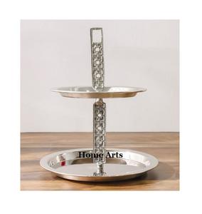 <b>3</b> <b>Tier</b> Galvanized <b>Cake</b> Snacks <b>Stand</b> Prime Quality Round Shape <b>Cake</b> Chocolates <b>Stand</b> From Manufacturer In India - Product Image 4