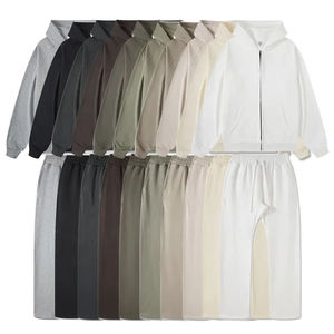 ชุดวอร์มผู้ชายผ้าโพลีเอสเตอร์ ระบายอากาศได้ดี ชุดกีฬา 2 ชิ้น ราคาขายส่ง ชุดวอร์มเรียบง่ายสำหรับฤดูหนาว - Product Image 6