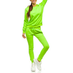 Conjunto Deportivo de 2 Piezas para Mujer, Top Corto con Cierre de Cremallera, Sudadera, Pantalones Deportivos de Cintura Alta, Chándal - Product Image 6