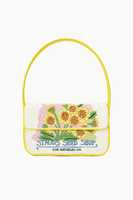 Pochette en verre perlé personnalisée à motif floral tropical, sac à main mexicain Fiesta avec chaîne bandoulière par MS Handicraft