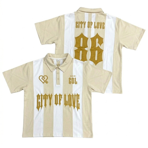 Camiseta Unisex de Estilo Urbano, Corte Holgado, Personalizada con Transferencia Térmica, Tejido Grueso de Spandex/Poliéster de Secado Rápido, Diseño Gótico con Bloques de Color 3D - Product Image 1