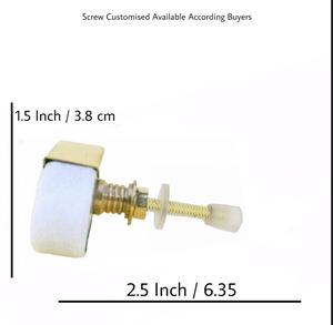 Style industriel Long carré blanc marbre pierre bouton pour armoire porte tiroir commode cuisine chambre extérieur entrepôt école - Product Image 3