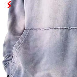 Best Pakistan Clothing Manufacturers Custom 2 in 1 Streetwear Vintage Acid Wash Sun Faded for Cotton <b>Tracksuit</b> Custom Design - Product Image 5