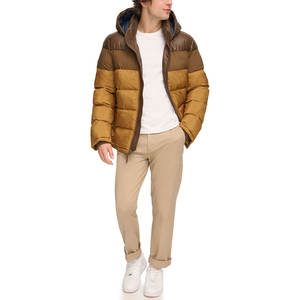 Vestes matelassées tendance pour hommes, couleur contrastée, chaudes et légères pour l'hiver, vêtements de rue à la mode pour hommes - Product Image 5