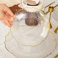 Assiette en plastique jetable Xueli, robuste, 7 pouces, 10,25 pouces, écologique, sans BPA, emballage personnalisé disponible