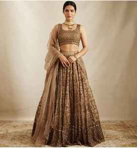 Más hermoso y último FABZONE Net Lehenga Choli con lentejuelas pesadas y trabajo de bordado para ocasiones de fiesta - Product Image 2