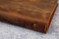 Cubierta DE LA Biblia de cuero genuino recargable, impresión personalizada Papel de sombra natural de cuero recargable Producto al por mayor OEM y FBA