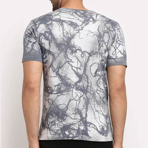 Cómoda Camiseta de manga corta de algodón transpirable de alta calidad para hombres con sublimación personalizable bajo MOQ mejor precio - Product Image 3