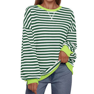 Sweat-shirt surdimensionné personnalisé pour femmes, automne-hiver, col rond, manches longues, sweat-shirts 100% coton molletonné, streetwear Y2K - Product Image 4