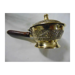 Brûleur d'encens de luxe en métal poli Artisanat de luxe Encens et porte-encens usine directe prix de gros fournisseur en vrac - Product Image 2