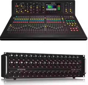 VENTES ORIGINALES Midas M32R Console de mixage numérique en direct + Boîtier de scène DL32 + Bobines de câble réseau Cat5 de 150 pieds - Product Image 2