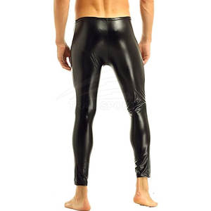 Pantalons droits en toile et cuir légers à prix de gros, sur mesure, style streetwear pour hommes, design unique et écologique - Product Image 4