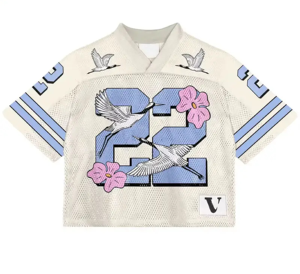 เสื้อครอปฟุตบอลสำหรับผู้ชายเสื้อครอปทรงสตรีทเสื้อฟุตบอลออกแบบได้ตามที่ต้องการ - Product Image 5