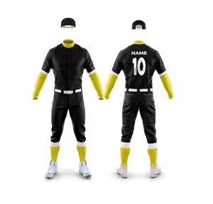Tenues de sport respirantes pour adultes, baseball et softball, design personnalisé de haute qualité, transfert thermique, couleurs vives, 100 % polyester - Product Image 2