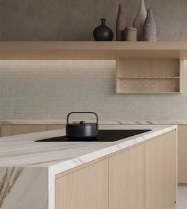 Custom Kitchen Bathroom Vanity <b>Tops</b> Porcelain Natural Stone Countertops Carrara Calacata <b>Marble</b> for Hotel Projects Prefab Cut - Product Image 1