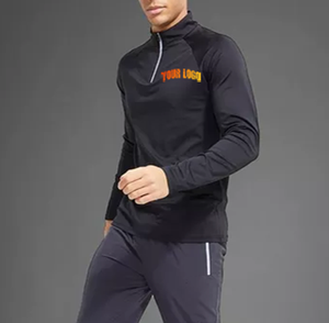 Survêtements pour hommes en polyester et nylon léger imperméable de haute qualité avec logo personnalisé Survêtement en nylon coupe-vent contrasté pour l'extérieur - Product Image 2
