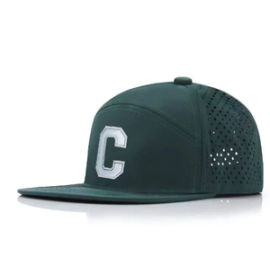 หมวกเบสบอลกันน้ำโพลีเอสเตอร์ตัดด้วยเลเซอร์6แผงหมวกกีฬากอล์ฟโพลีเอสเตอร์สำหรับทุกเพศ - Product Image 5