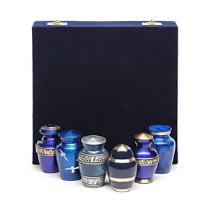 Design d'urnes à jetons à thème coloré avec une urne de crémation en métal personnalisée, meilleurs produits funérailles pour les cendres humaines, Mini fournitures de vente en gros - Product Image 6