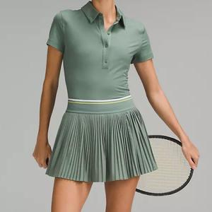 Jupe-short de yoga respirante taille haute pour l'été, pantalon-jupe de sport anti-transparence pour la course, le fitness, la gym et le tennis pour femme - Product Image 1