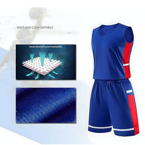 Ensembles de maillots de sport de basket-ball respirants à séchage rapide en polyester 100% de haute qualité pour hommes sur mesure - Product Image 5