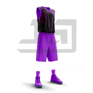 Conjunto de Camiseta y Pantalones Cortos de Baloncesto para Equipo Profesional, Sublimados, Sin Mangas, 100% Poliéster, Correa Ajustable, Cierre con Cordón - Product Image 1
