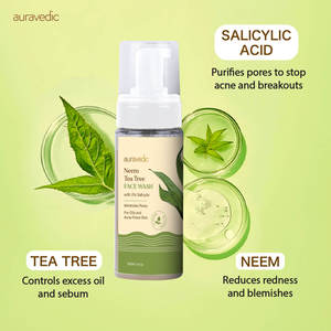 Nettoyant Visage Anti-Acné à l'Arbre à Thé – Mousse Nettoyante Profonde Raffermissante – Traitement Anti-Acné – Ingrédients Principaux : Acides Aminés, Glycérine - Product Image 4
