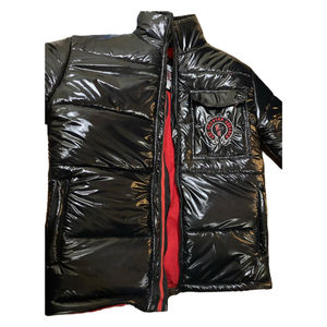 Customizable Light Hooded Winter Puffer <b>Jackets</b> for <b>Men</b> Comfortable Breathable Woolen Knitted Fabric Pocket Decoration on Sale - Product Image 1