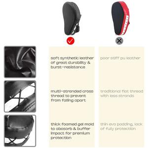 Almohadillas y mitones de enfoque de cuero de vaca superventas, nuevo último estilo para artes marciales y guantes de boxeo - Product Image 6