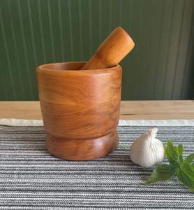 Mortero y Maja de Madera |   Artesanía de Alta Calidad |   Precios de Fábrica al por Mayor - Product Image 2