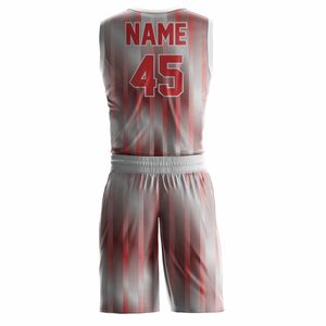 Camisetas de baloncesto de secado rápido personalizadas, uniforme de baloncesto sublimado transpirable, uniformes de baloncesto de club de equipo - Product Image 2