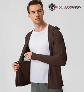 Sun Protection Jacket Hooded Lightweight Full Zip Long Sleeve Cooling <b>Hiking</b> Fishing Performance <b>Shirts</b> - Product Image 6