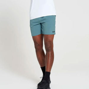 Pantalones cortos de gimnasio para hombre con cintura elástica con cordón, pantalones cortos de gimnasio de tela duradera para uso en gimnasio y deportes al aire libre - Product Image 3