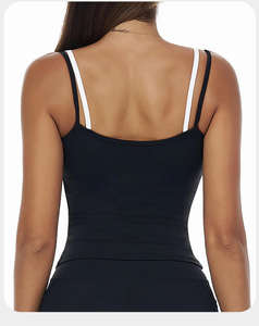 Débardeur Femme Polyvalent en Coton Respirant Tricoté Côtelé pour Yoga et Gym - Product Image 2