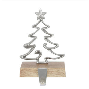 Decoración navideña de metal hecha a mano de diseño clásico, proveedor al por mayor, vajilla para interiores y exteriores, soporte para medias navideñas - Product Image 2