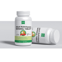 Comprimés multivitaminés et minéraux pour adultes, formule spéciale de marque privée, favorisant le bien-être, pour un soutien nutritionnel quotidien