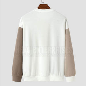 เสื้อสเวตเตอร์ของผู้ชายลายพลัสไซส์เสื้อผ้าแบบสวมหัวสีตัดกันสำหรับฤดูหนาว - Product Image 2