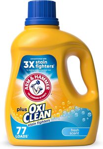 ARM & HAMMER Plus OxiClean parfum frais, 77 charges de détergent à lessive liquide, 100.5 floz - Product Image 4