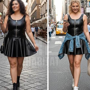 Vestido de Cuero para Mujer Hecho en Pakistán al por Mayor, Vestido de Cuero para Mujer de Ajuste Cómodo, Aspecto Elegante - Product Image 6