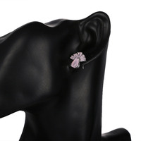 Quantité minimale de commande 2 pièces en gros femmes bijoux géométrie émeraude ventilateur classique Vintage mode bijoux boucles d'oreilles